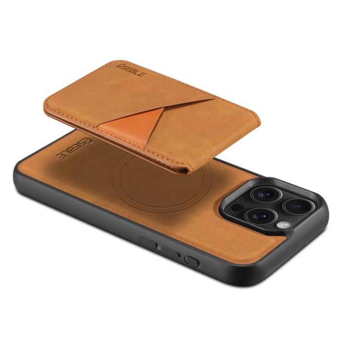 ESEBLE - ESEBLE E2 iPhone 15 Pro Max Fodral Äkta läder - Gul