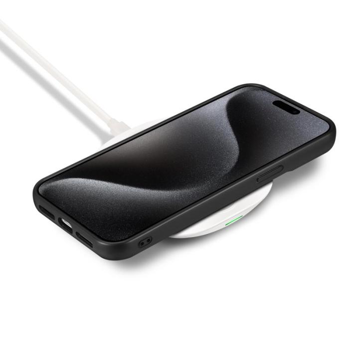 ESEBLE - ESEBLE E3 iPhone 16 Pro Fodral Äkta läder - Grå