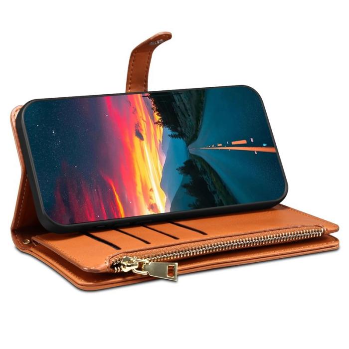 ESEBLE - ESEBLE iPhone 16 Pro Max Fodral Äkta läder - Brun