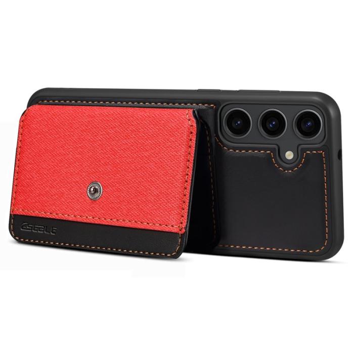 ESEBLE - ESEBLE Samsung Galaxy S24+ Fodral PU Läder - Röd