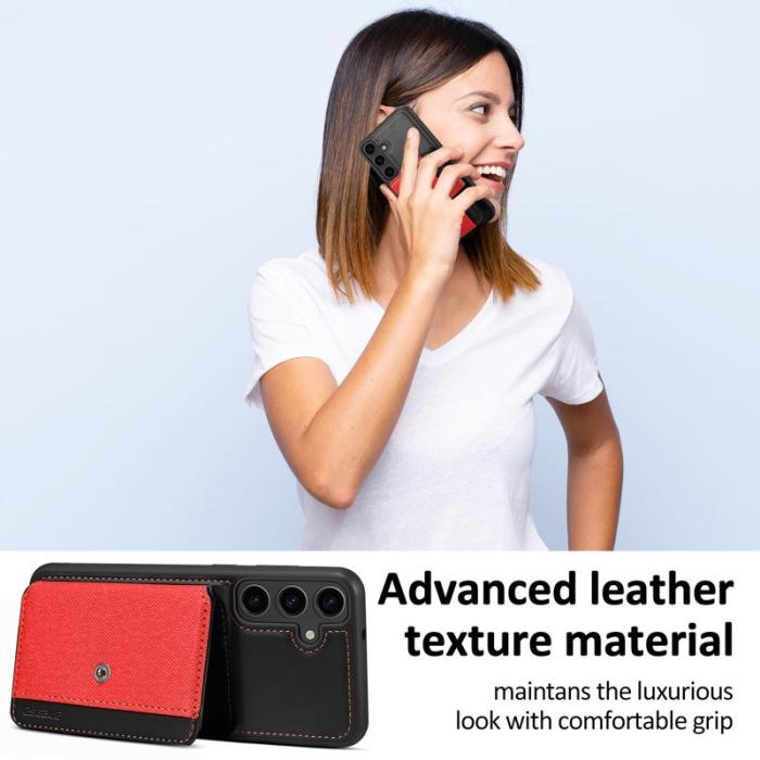 ESEBLE - ESEBLE Samsung Galaxy S24+ Fodral PU Läder - Röd