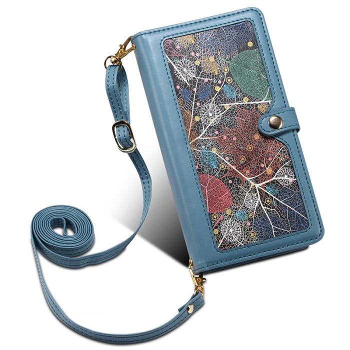 ESEBLE - ESEBLE Samsung Galaxy S24 Ultra Fodral Äkta läder - Blå