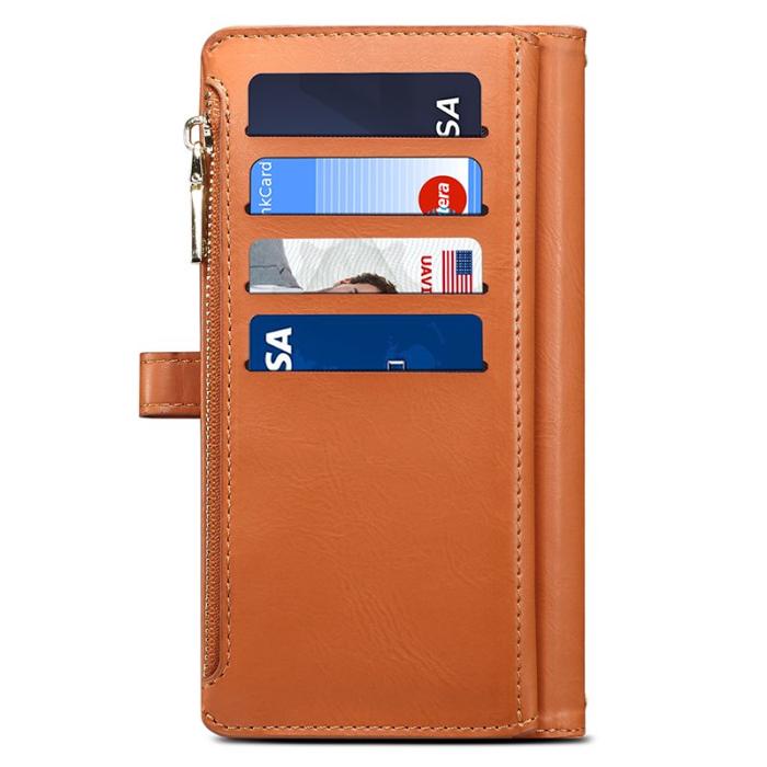 ESEBLE - ESEBLE Samsung Galaxy S24 Ultra Fodral Äkta läder - Brun