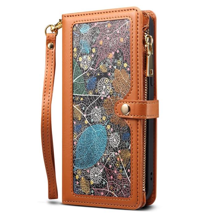 ESEBLE - ESEBLE Samsung Galaxy S24 Ultra Fodral Äkta läder - Brun