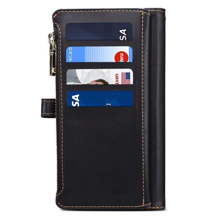 ESEBLE - ESEBLE Samsung Galaxy S24 Ultra Fodral Äkta läder - Svart