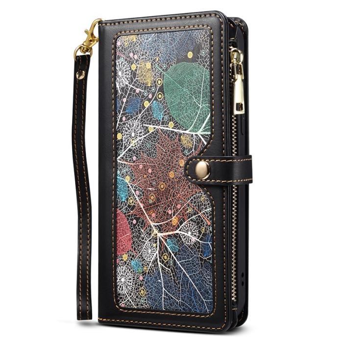 ESEBLE - ESEBLE Samsung Galaxy S24 Ultra Fodral Äkta läder - Svart