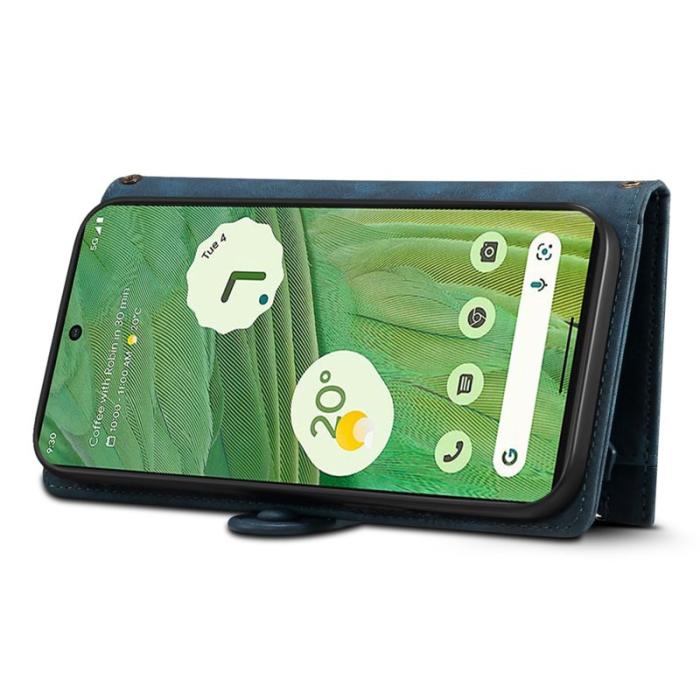 ESEBLE - ESEBLE Star Series Fodral för Google Pixel 7a - Äkta läder - Blå