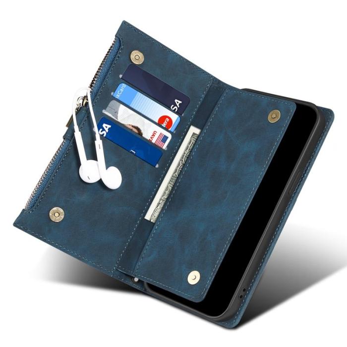 ESEBLE - ESEBLE Star Series Fodral för Google Pixel 7a - Äkta läder - Blå