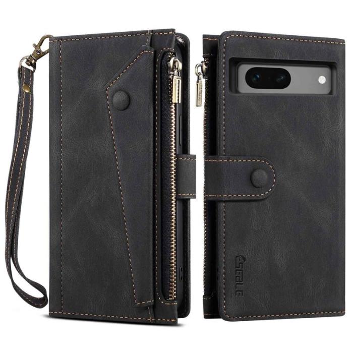 ESEBLE - ESEBLE Star Series Fodral för Google Pixel 7a - Äkta läder - Svart