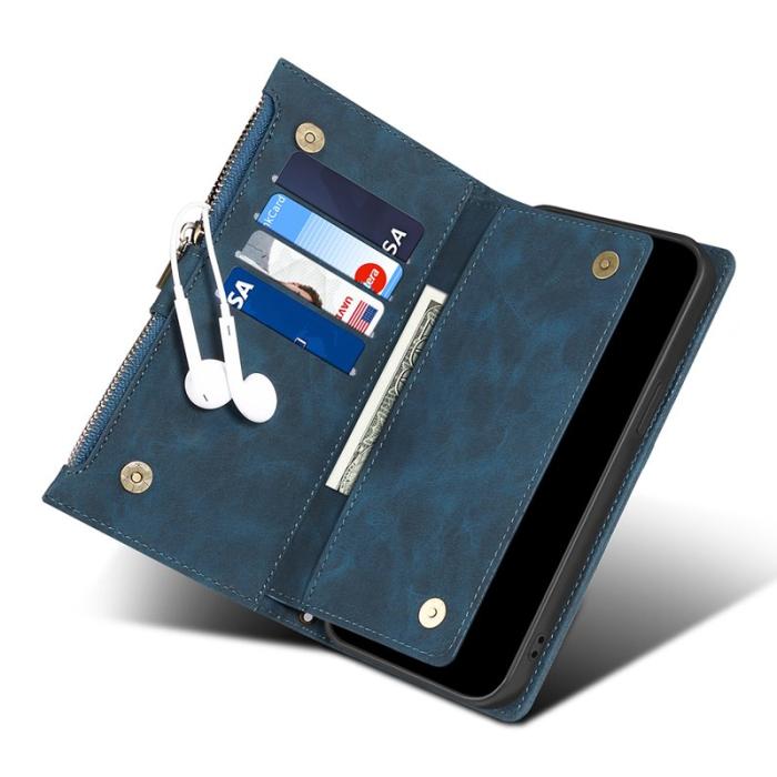 ESEBLE - ESEBLE Star Series Fodral för Samsung Galaxy S23 FE - Äkta läder - Blå