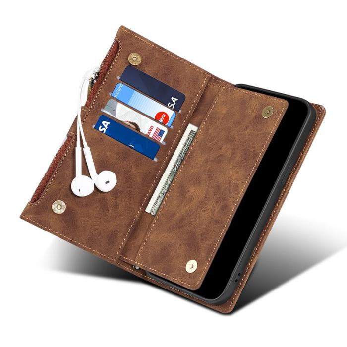 ESEBLE - ESEBLE Star Series Fodral för Samsung Galaxy S23 FE - Äkta läder - Brun