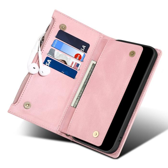 ESEBLE - ESEBLE Star Series Fodral för Samsung Galaxy S23 FE - Äkta läder - Roséguld