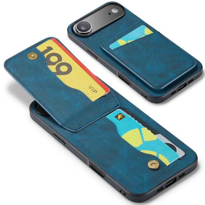 FIERRE SHANN - FIERRE SHANN 023 iPhone Air Fodral Äkta läder - Blå