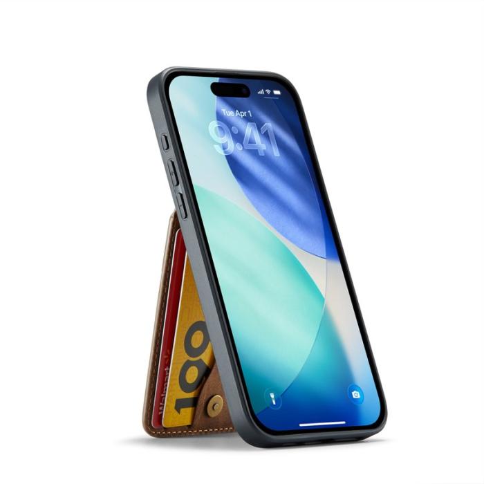 FIERRE SHANN - FIERRE SHANN 023 iPhone Air Fodral Äkta läder - Brun