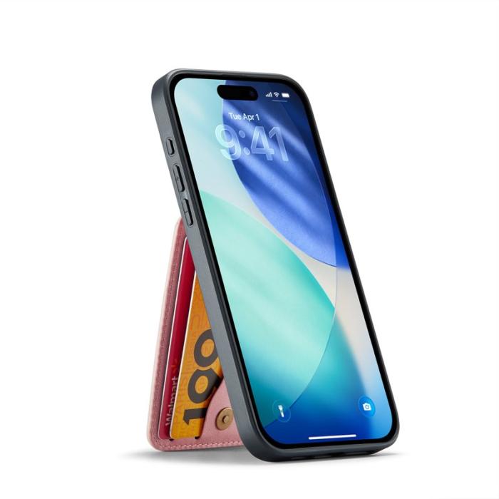 FIERRE SHANN - FIERRE SHANN 023 iPhone Air Fodral Äkta läder - Pink