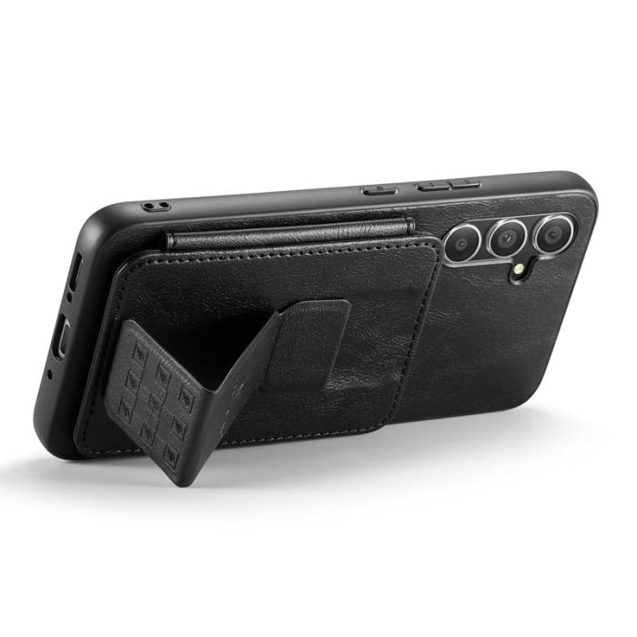 FIERRE SHANN - FIERRE SHANN 024 Fodral för Samsung Galaxy S24 FE - Äkta läder - Svart