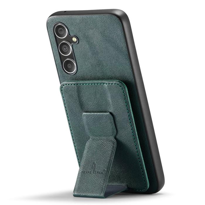 FIERRE SHANN - FIERRE SHANN 024 Fodral för Samsung Galaxy S25 - Äkta läder - Grön