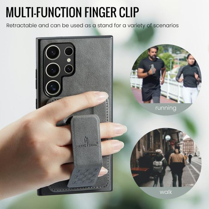 FIERRE SHANN - FIERRE SHANN 024 Fodral för Samsung Galaxy S25 Ultra - Grå