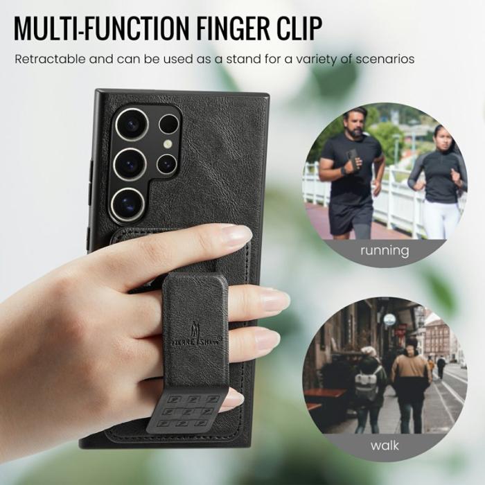 FIERRE SHANN - FIERRE SHANN 024 Fodral för Samsung Galaxy S25 Ultra - Svart