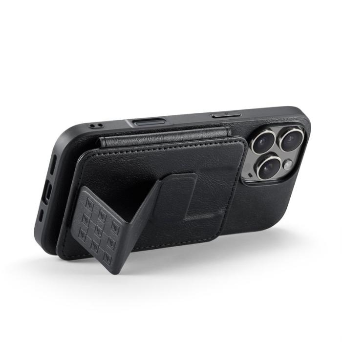 FIERRE SHANN - FIERRE SHANN 024 iPhone 16 Pro Fodral Äkta läder - Svart