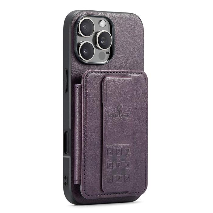 FIERRE SHANN - FIERRE SHANN 024 iPhone 16 Pro Max Fodral Äkta läder - Lila