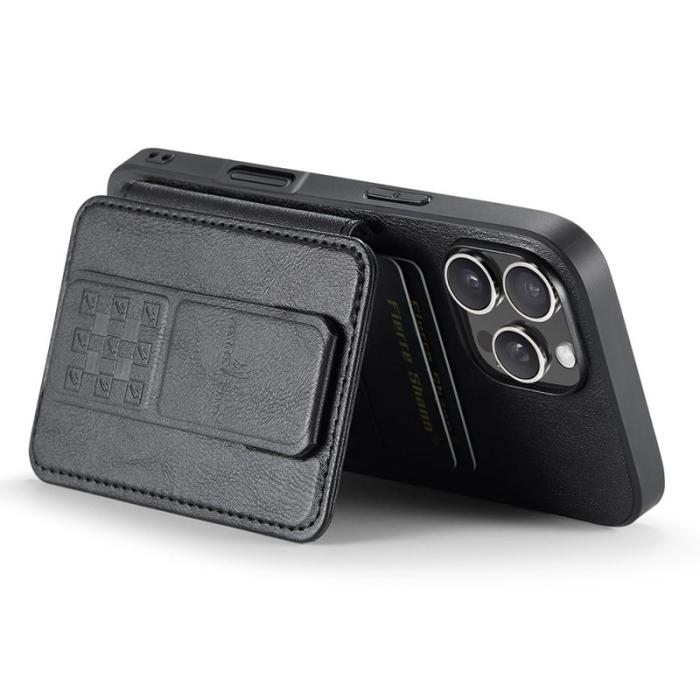 FIERRE SHANN - FIERRE SHANN 024 iPhone 16 Pro Max Fodral Äkta läder - Svart