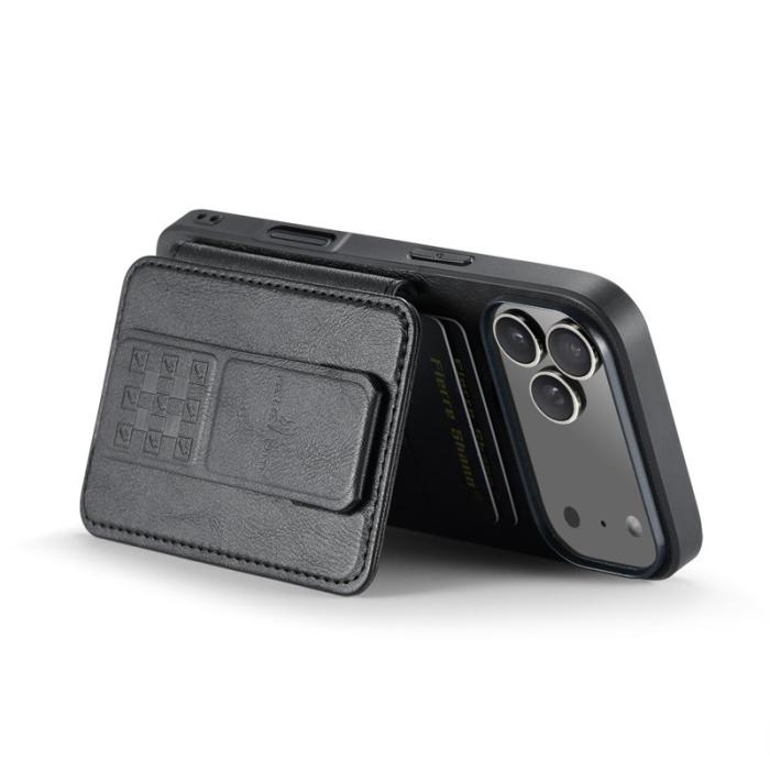 FIERRE SHANN - FIERRE SHANN 024 iPhone 17 Pro Fodral Äkta läder - Svart