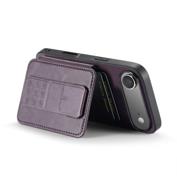 FIERRE SHANN - FIERRE SHANN 024 iPhone Air Fodral Äkta läder - Lila