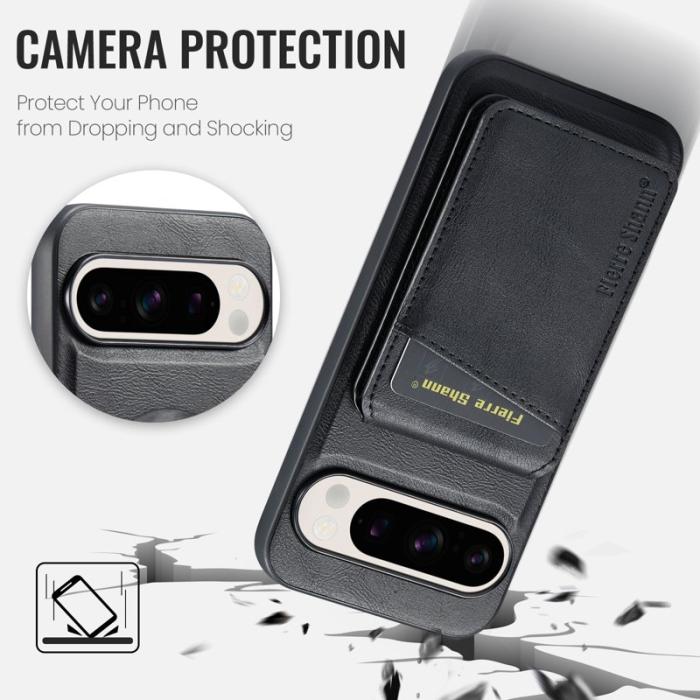 FIERRE SHANN - FIERRE SHANN 025 Fodral Card Holder PU+TPU - Svart