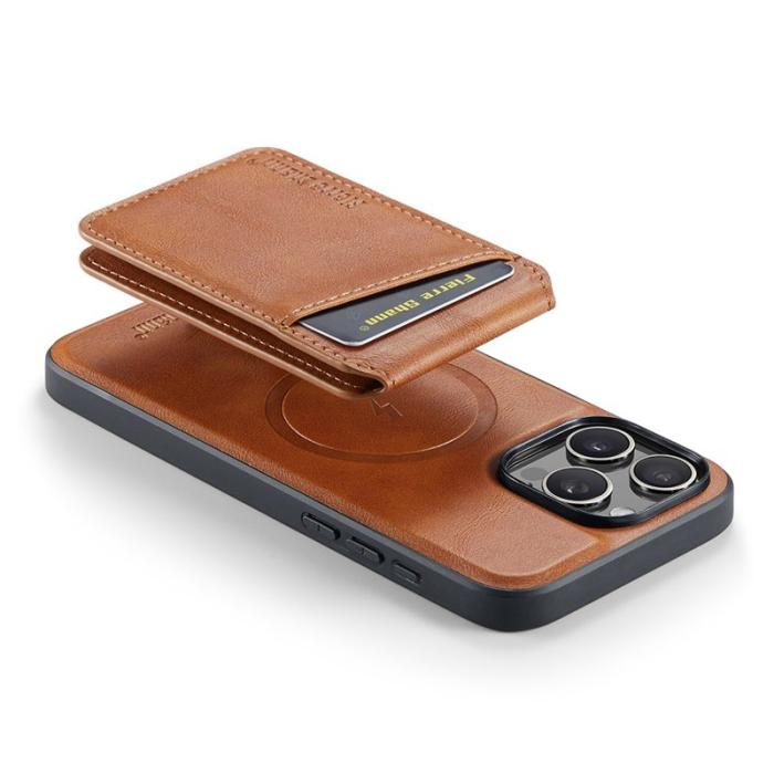 FIERRE SHANN - FIERRE SHANN 025 Fodral för iPhone 16 Pro Max Äkta läder - Brun