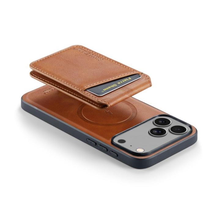 FIERRE SHANN - FIERRE SHANN 025 Fodral för iPhone 17 Pro Max Äkta läder - Brun