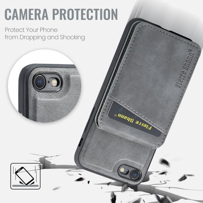 FIERRE SHANN - FIERRE SHANN 025 Fodral för iPhone 7/8/SE (2020/2022) - Grå