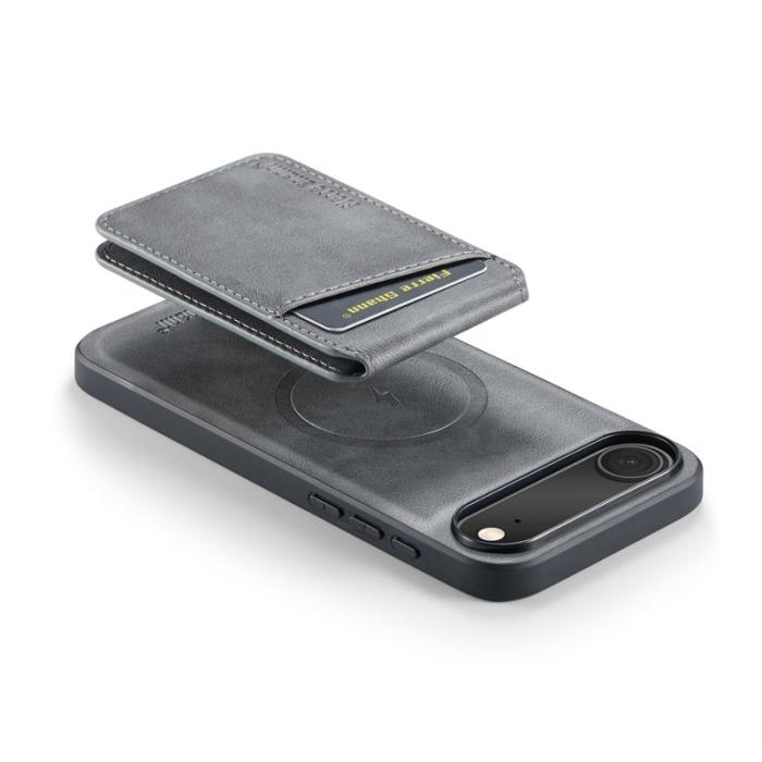 FIERRE SHANN - FIERRE SHANN 025 Fodral för iPhone Air Äkta läder - Grå