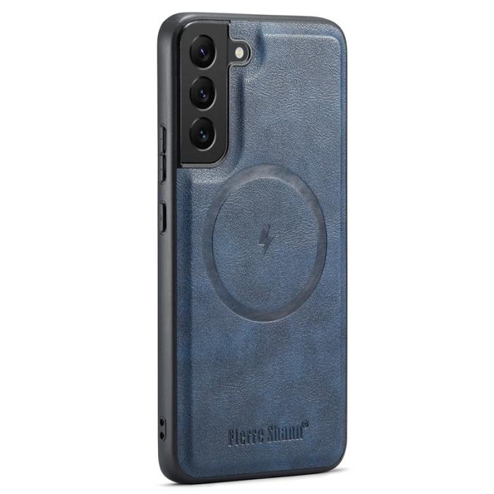 FIERRE SHANN - FIERRE SHANN 025 Fodral för Samsung Galaxy S22 5G - Blå