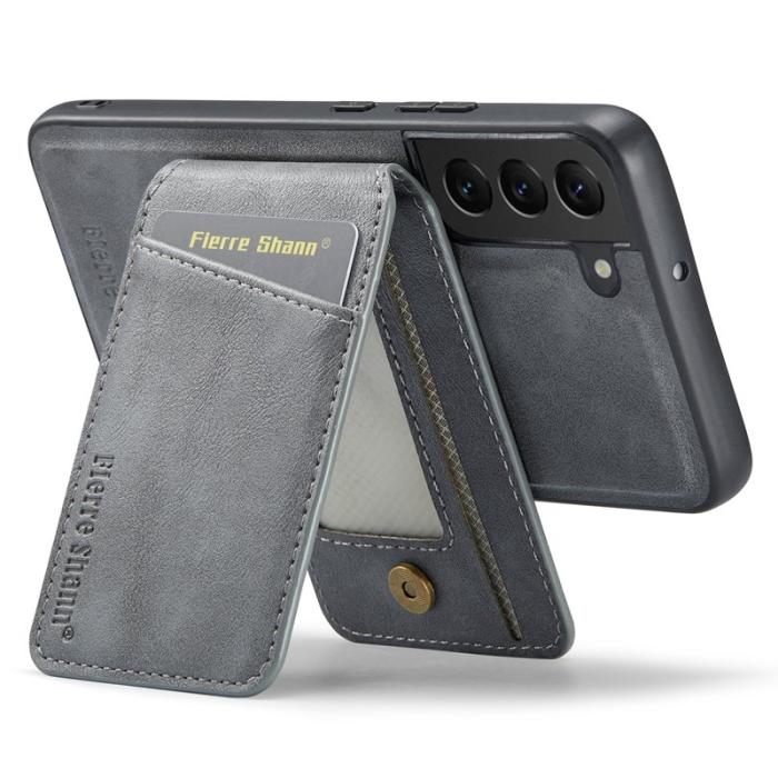 FIERRE SHANN - FIERRE SHANN 025 Fodral för Samsung Galaxy S22 5G - Grå