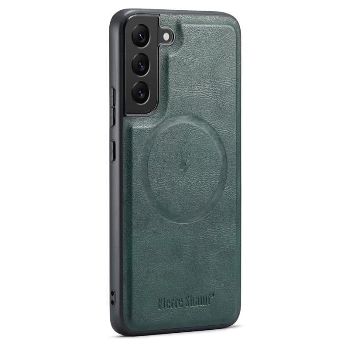 FIERRE SHANN - FIERRE SHANN 025 Fodral för Samsung Galaxy S22 5G - Grön