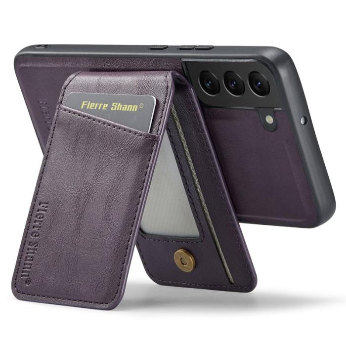 FIERRE SHANN - FIERRE SHANN 025 Fodral för Samsung Galaxy S22 5G - Lila