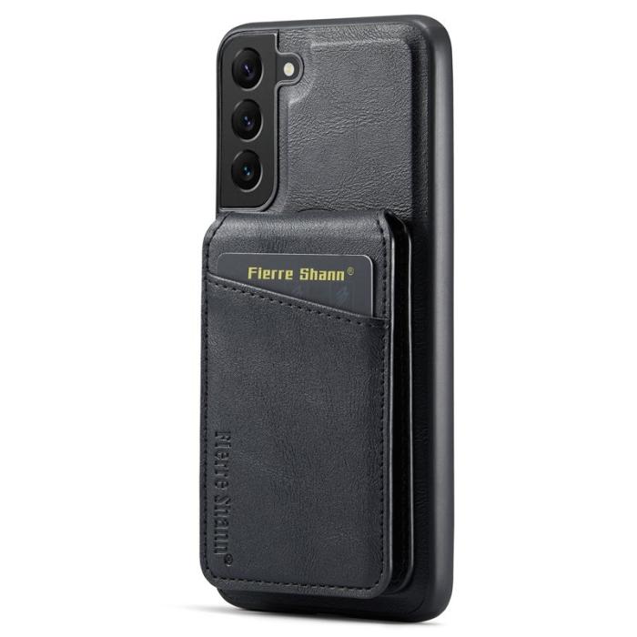 FIERRE SHANN - FIERRE SHANN 025 Fodral för Samsung Galaxy S22 5G - Svart