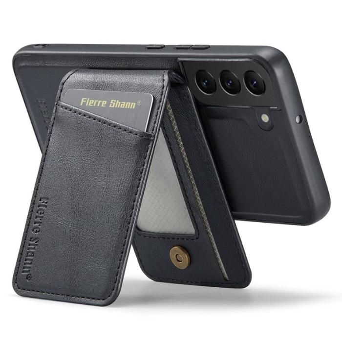 FIERRE SHANN - FIERRE SHANN 025 Fodral för Samsung Galaxy S22 5G - Svart