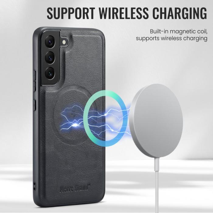 FIERRE SHANN - FIERRE SHANN 025 Fodral för Samsung Galaxy S22 5G - Svart