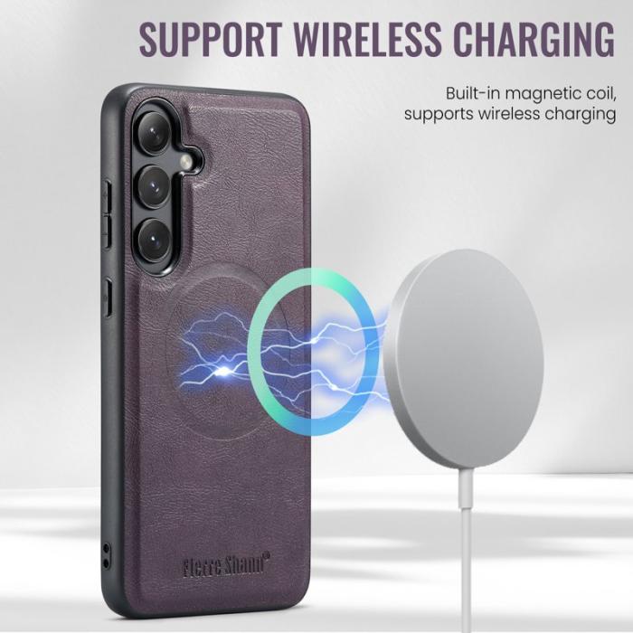 FIERRE SHANN - FIERRE SHANN 025 Fodral för Samsung Galaxy S23 FE - Lila