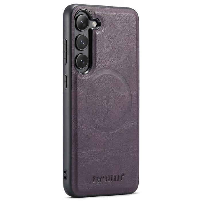 FIERRE SHANN - FIERRE SHANN 025 Fodral för Samsung Galaxy S23+ - Lila PU+TPU