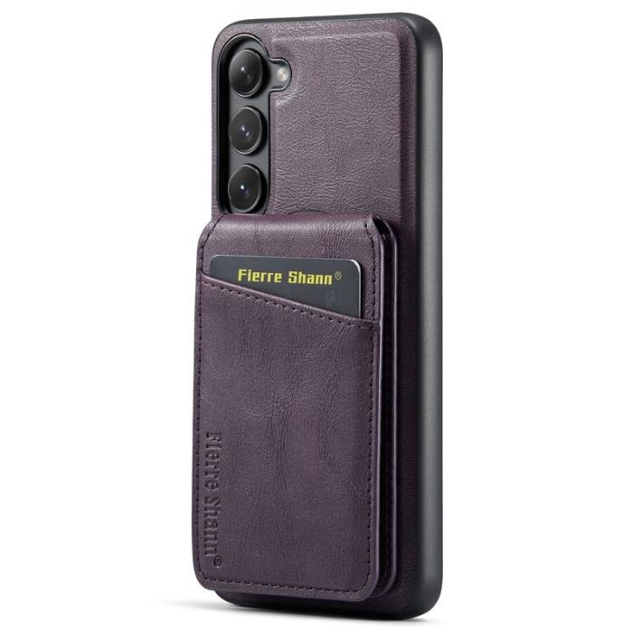 FIERRE SHANN - FIERRE SHANN 025 Fodral för Samsung Galaxy S23+ - Lila PU+TPU