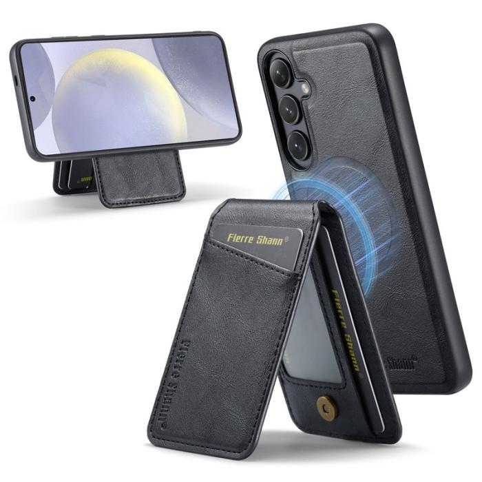 FIERRE SHANN - FIERRE SHANN 025 Fodral för Samsung Galaxy S24+ - Svart