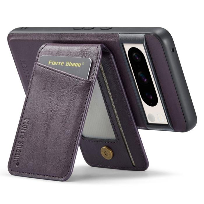 FIERRE SHANN - FIERRE SHANN 025 Google Pixel 8 Pro Fodral PU+TPU - Lila