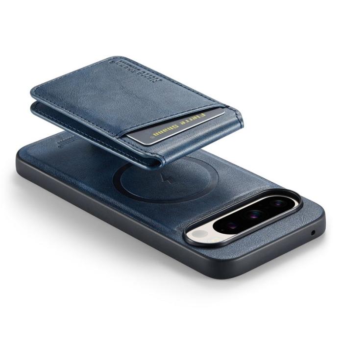 FIERRE SHANN - FIERRE SHANN 025 Google Pixel 9 Pro XL Fodral Äkta läder - Blå