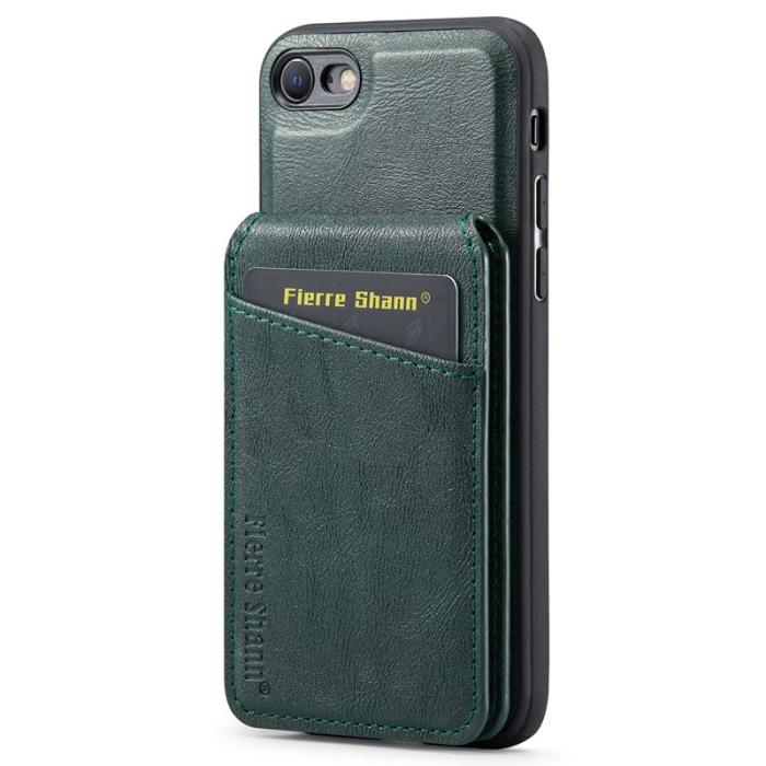 FIERRE SHANN - FIERRE SHANN 025 Kickstand Fodral PU+TPU - Grön