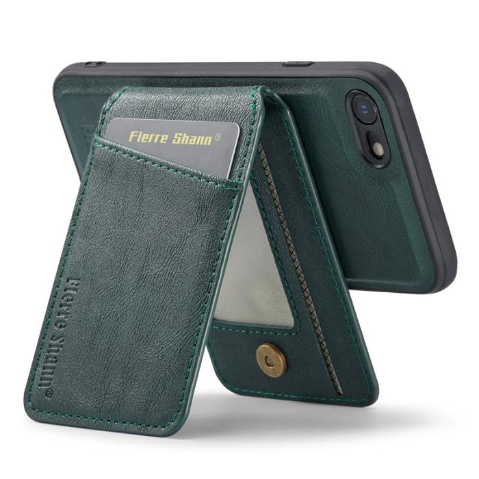 FIERRE SHANN - FIERRE SHANN 025 Kickstand Fodral PU+TPU - Grön