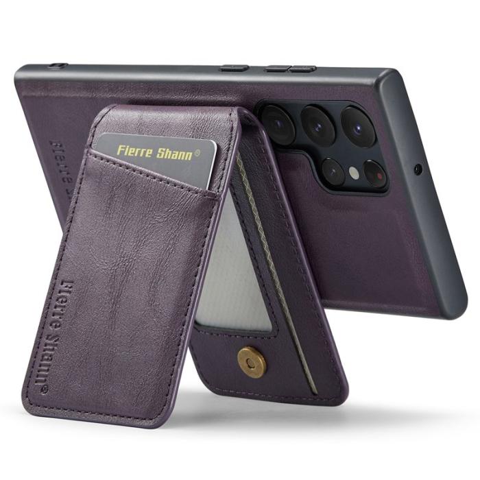 FIERRE SHANN - FIERRE SHANN 025 Samsung Galaxy S23 Ultra Fodral PU+TPU - Lila