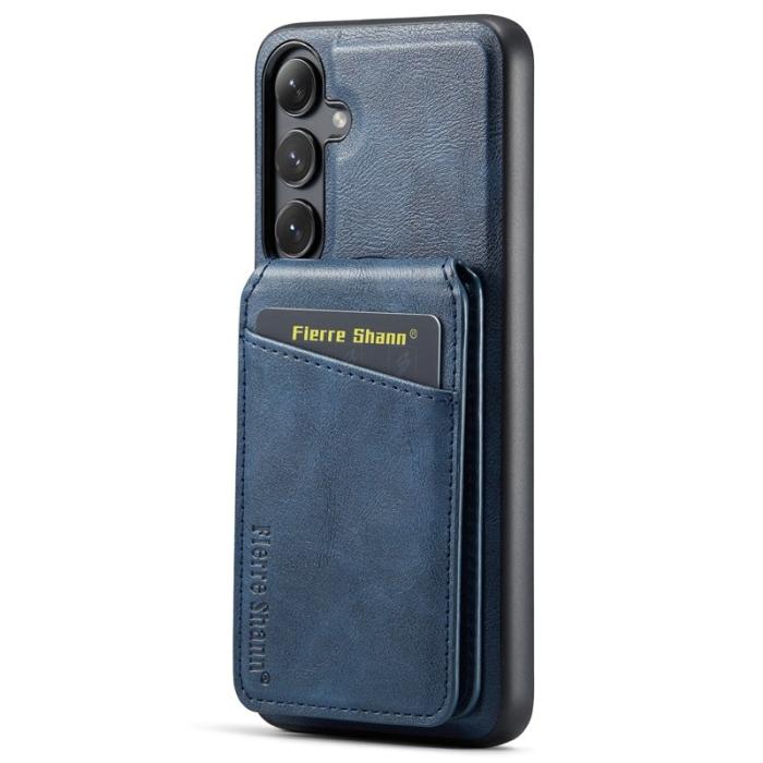 FIERRE SHANN - FIERRE SHANN 025 Samsung Galaxy S24+ Fodral PU+TPU - Blå